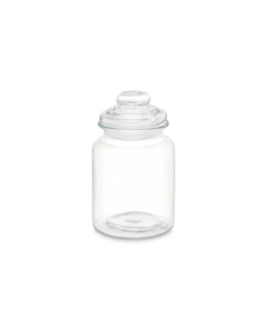 TARRO REDONDO LISO TAPA CRISTAL 900ML